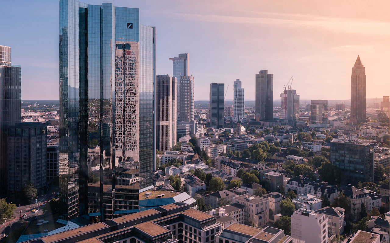 Frankfurter Bankenviertel Skyline